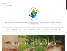 Tablet Screenshot of grassfedhomestead.com